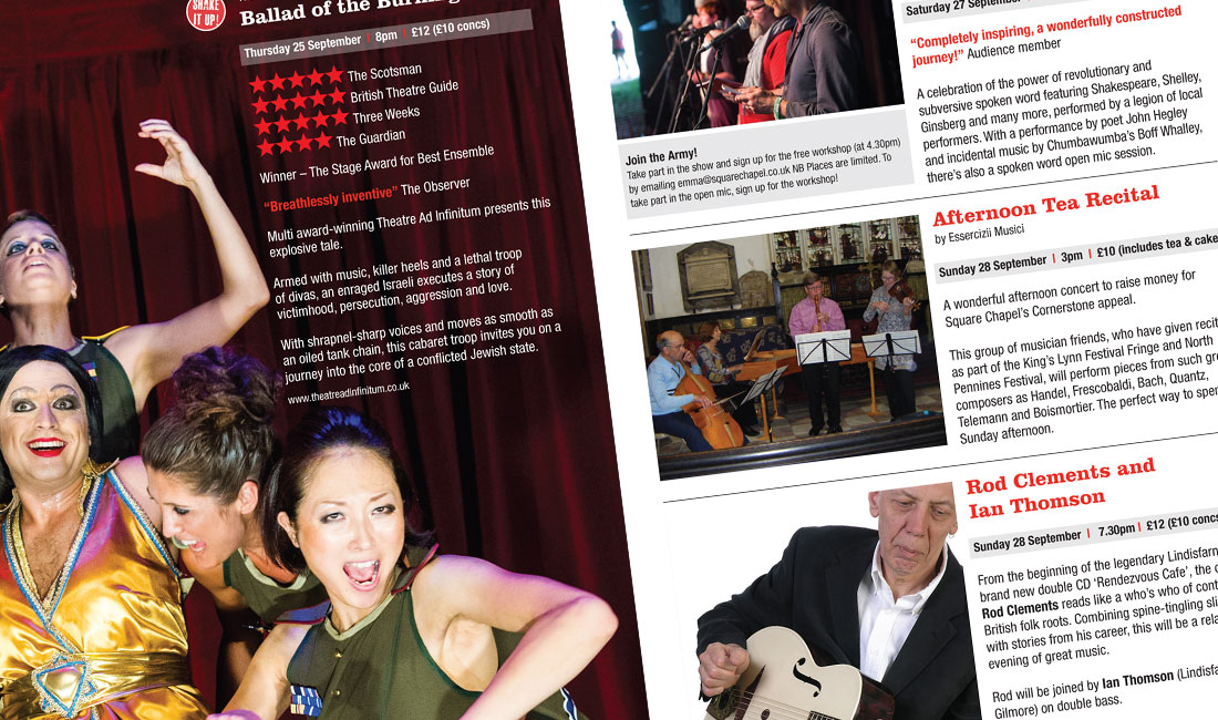 Square Chapel Centre for the Arts brochure