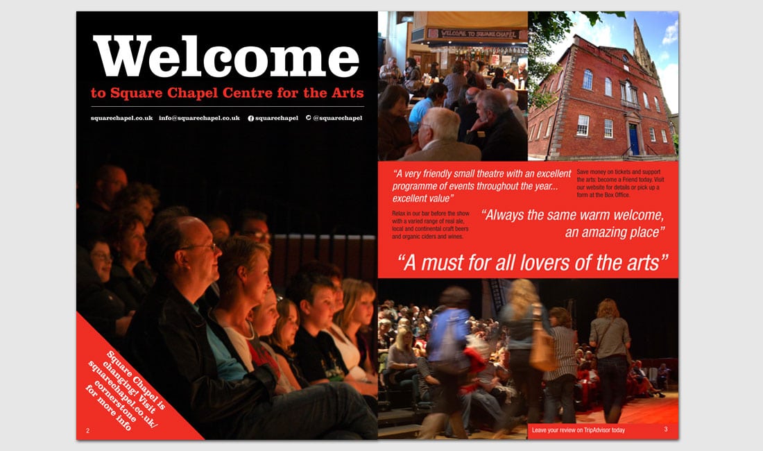 Square Chapel Centre for the Arts brochure