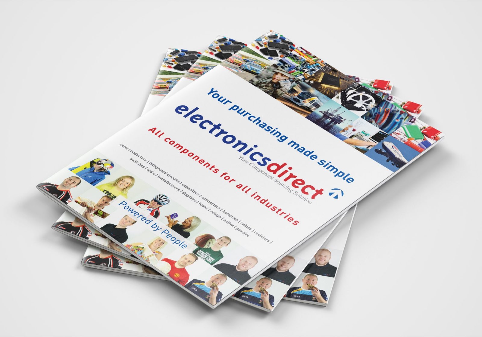 A4 Brochure for Electronics Direct showing the front cover